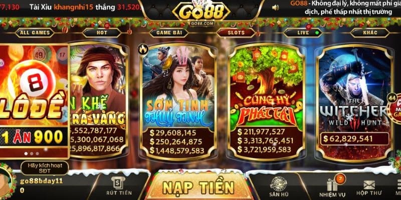 Nổ hũ liền tay - nhận ngay thưởng khủng tại cổng game goo88 live